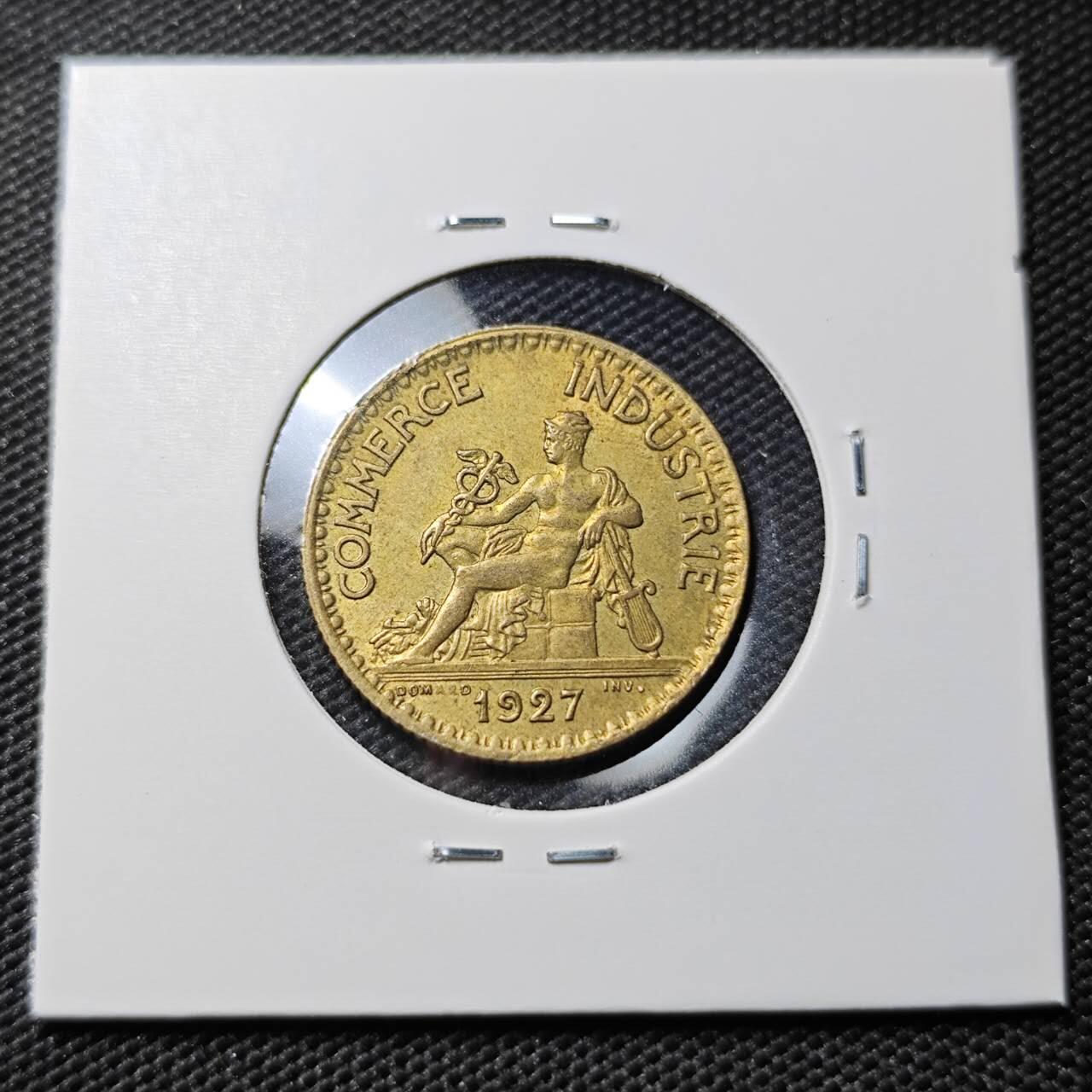 KK钱币收藏小铺  第385期  2月预留时间 周末发货  法国1法郎铜币