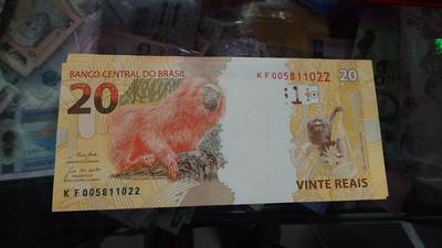 【新年五拍】世界钱币～微拍第226期暨2026年第5期   - 2010年巴西20 全新绝品无47尾号1022