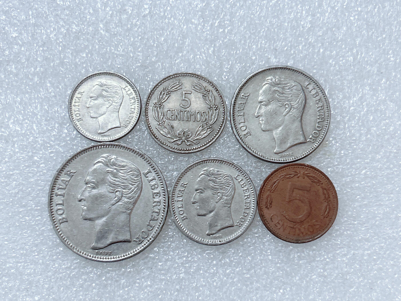 第一海外回流一元起拍收藏 散集专场  第286期 委内瑞拉硬币 6枚