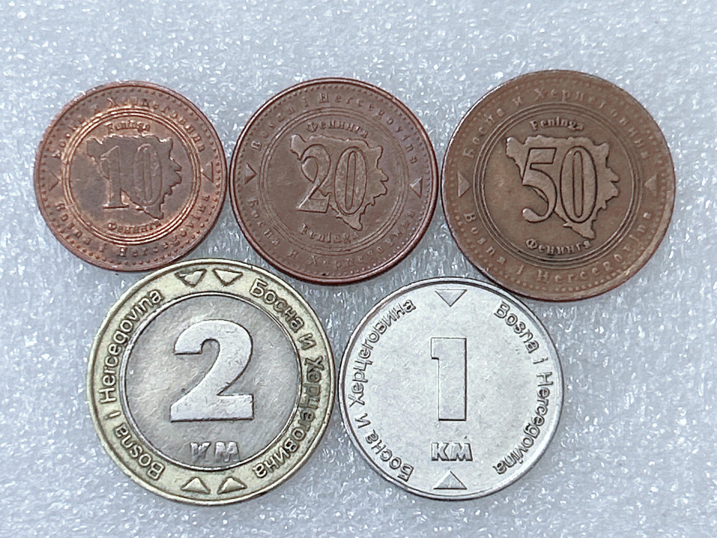 第一海外回流一元起拍收藏 散集专场  第286期 波黑硬币 5枚