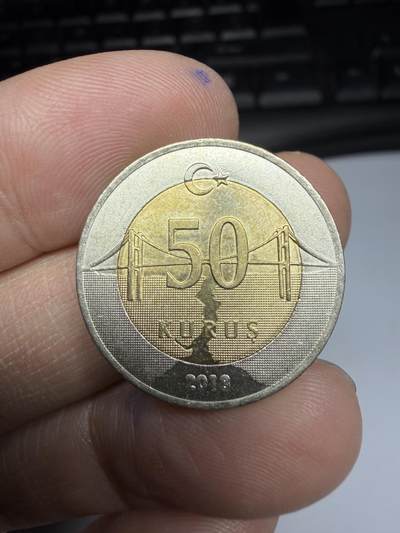 2026年集古藏今外币拍卖第一期-第2场—（总第299拍），可以寄存60天，满160元包邮。 - 2018年土耳其50库鲁
