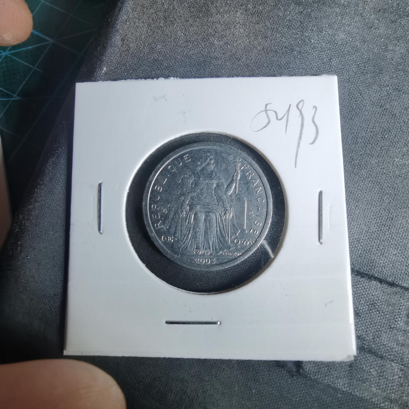 沼泽如烟--第952场 法属新喀里多尼亚2003年1法郎