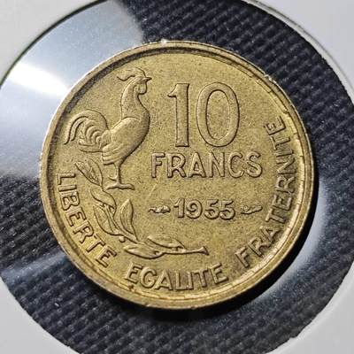 KK钱币收藏小铺  第385期  2月预留时间 周末发货 -  法国10法郎铜币