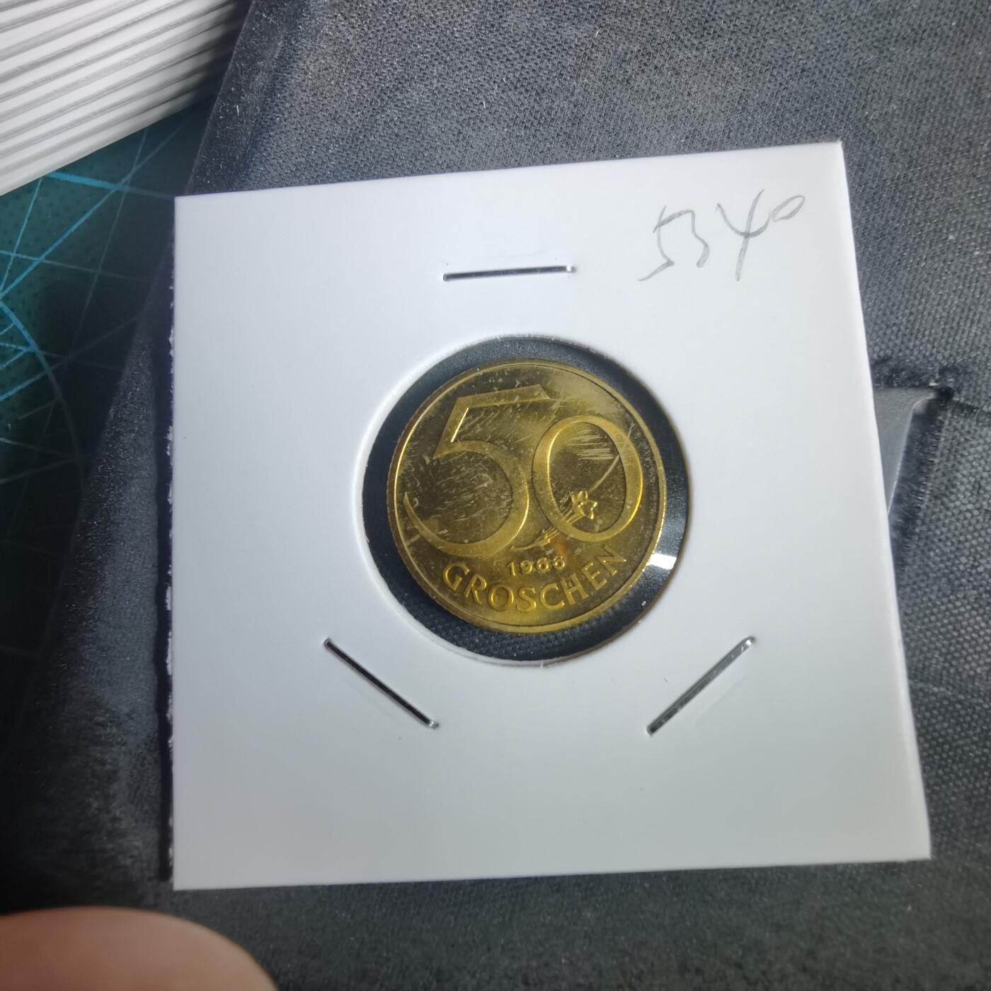 沼泽如烟--第953场 奥地利1966年50格罗申精制币