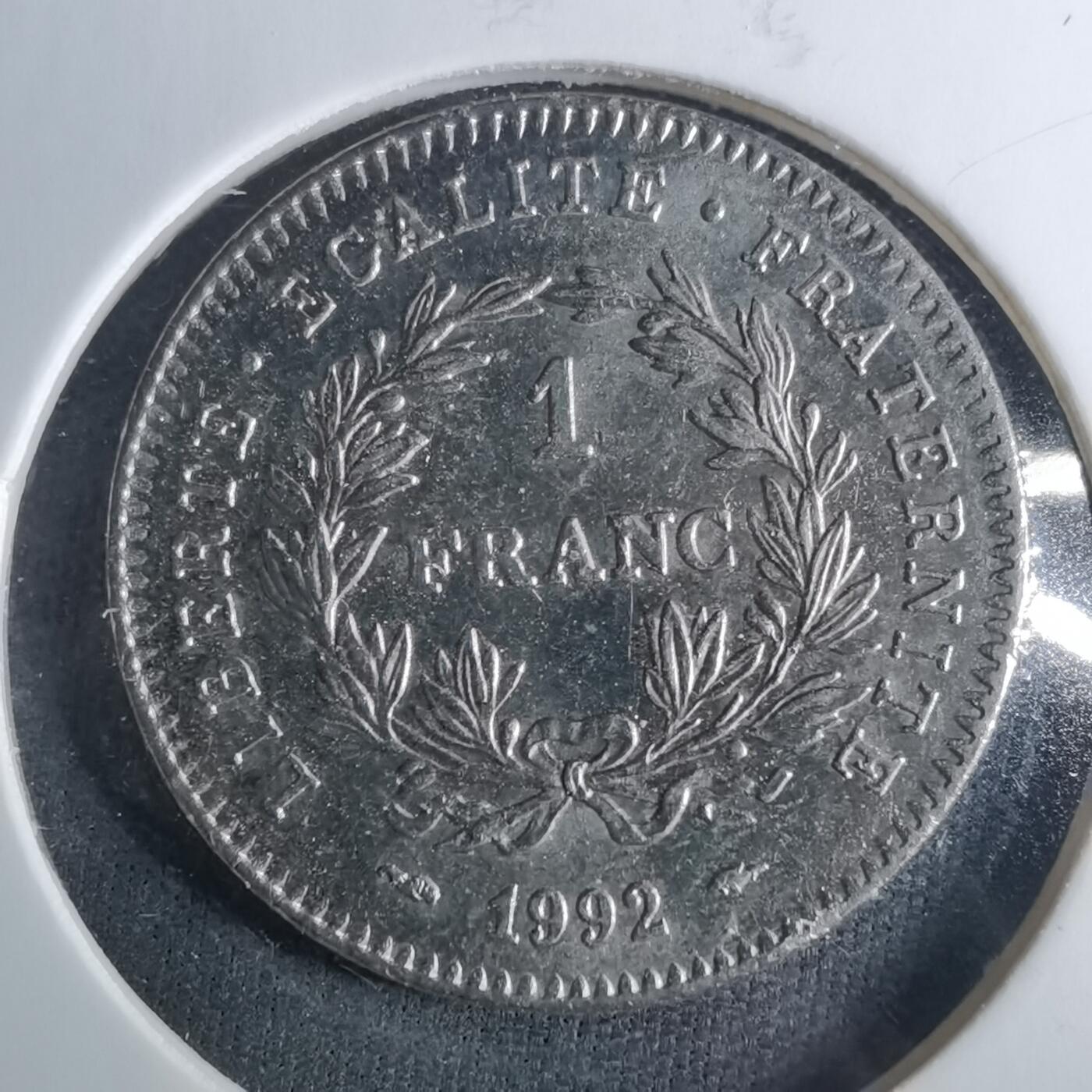 沼泽如烟--第952场 法国1992年1法郎