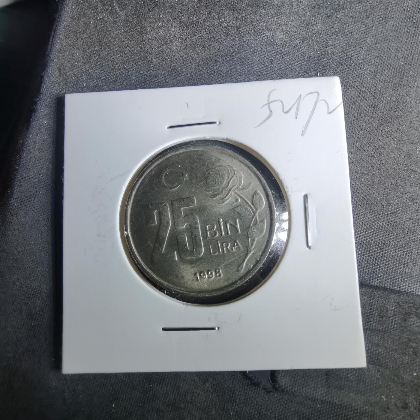 沼泽如烟--第952场 土耳其1998年2.5万里拉