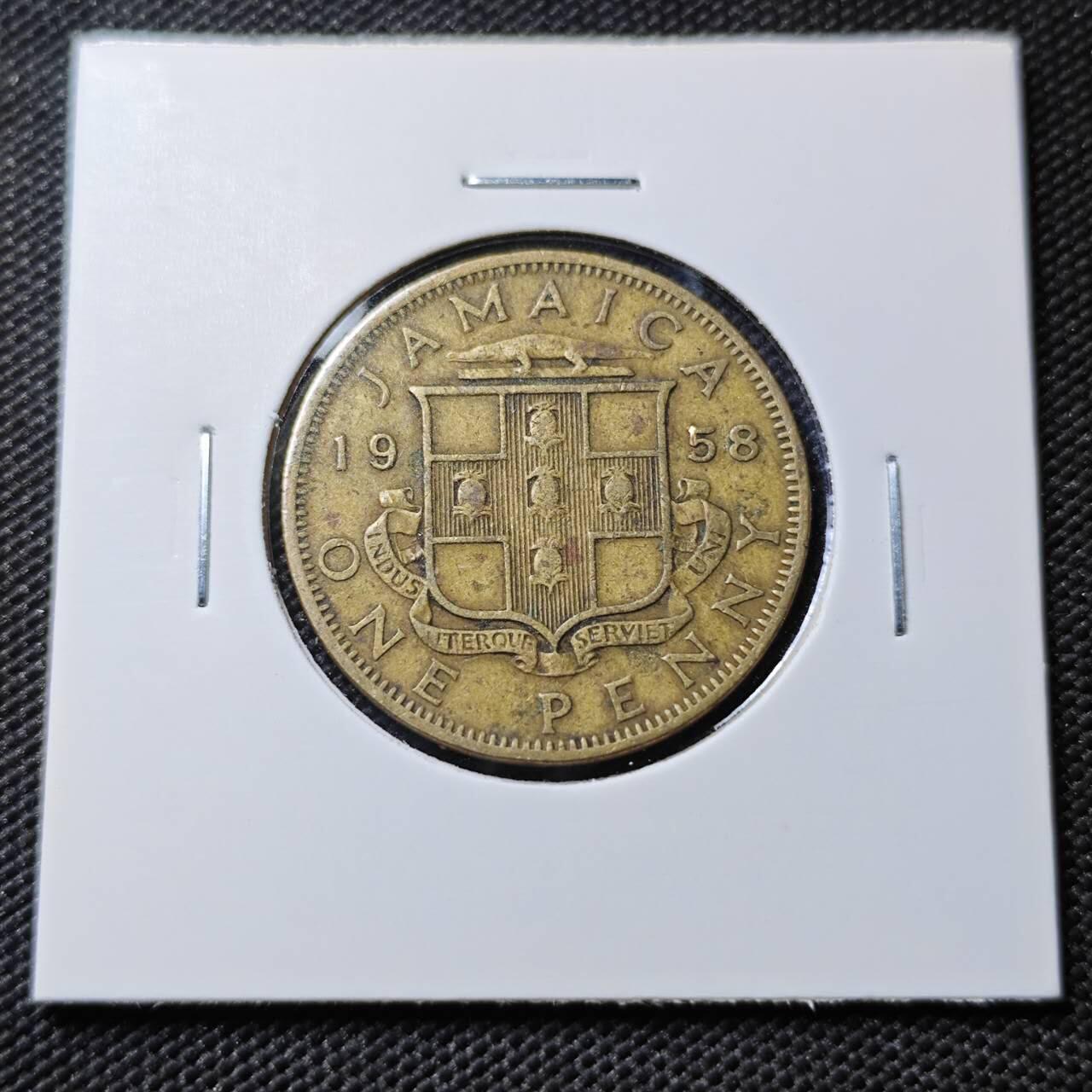 KK钱币收藏小铺  第385期  2月预留时间 周末发货  英属牙买加1便士铜币