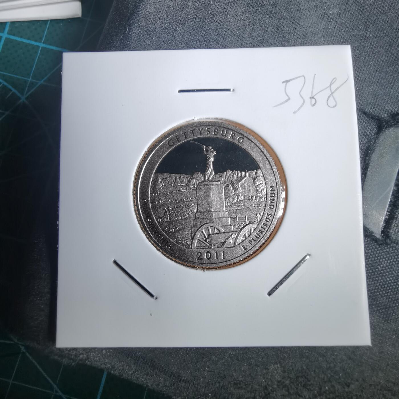 沼泽如烟--第953场 美国2011年25分纪念币精制币