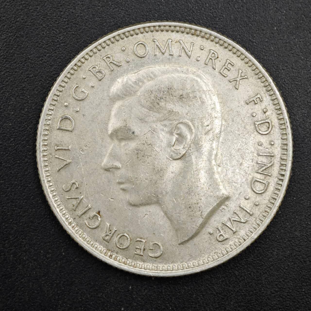 【淘币小摊】限时拍第八百四十拍  散币银币场  满百包邮可预留两周  周一统一发货  澳大利亚1945年乔治六世弗洛林银币参考银价180