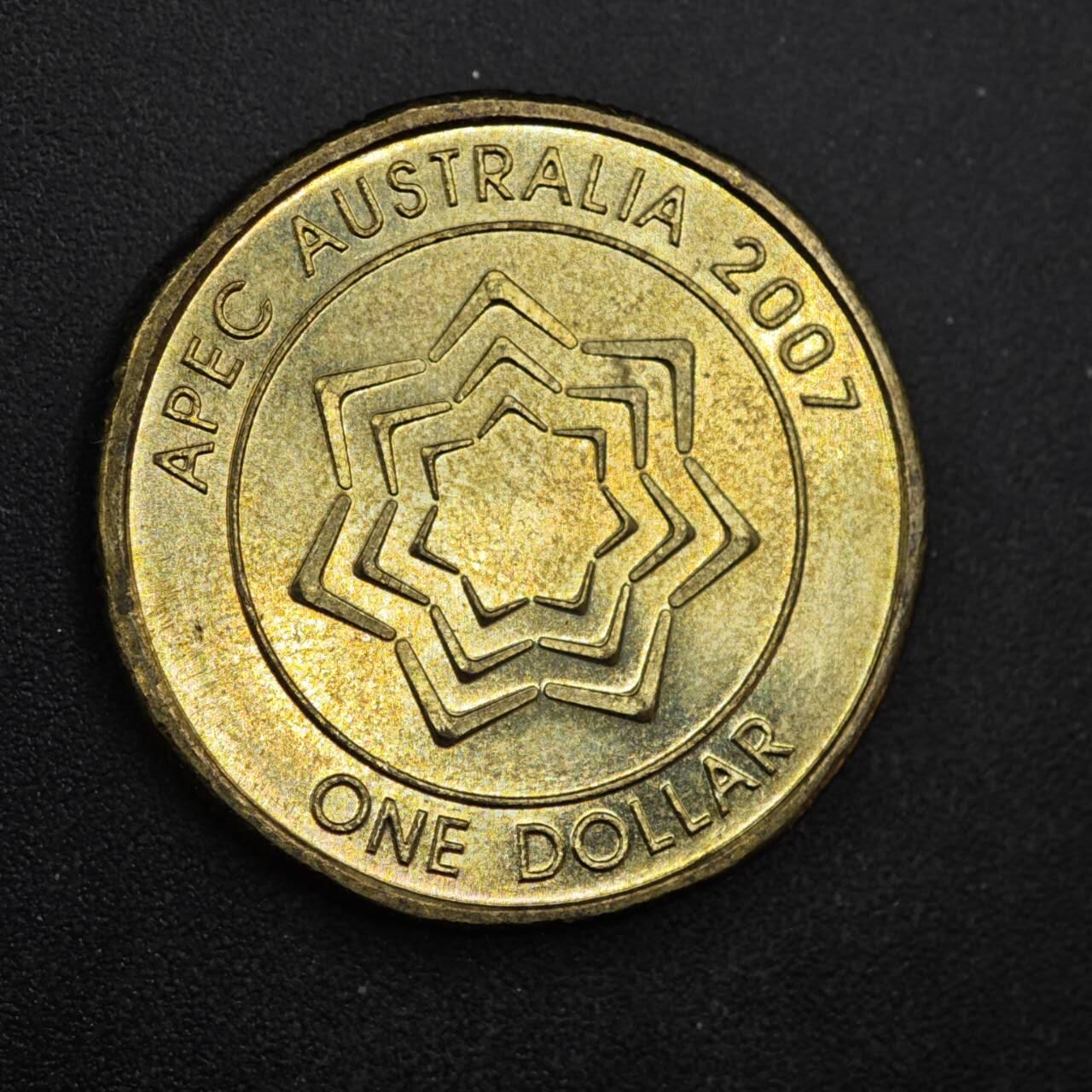 【淘币小摊】限时拍第八百四十拍  散币银币场  满百包邮可预留两周  周一统一发货  澳大利亚2007年1元纪念币