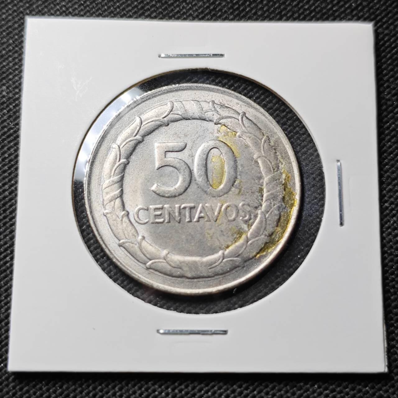 KK钱币收藏小铺  第385期  2月预留时间 周末发货  1968哥伦比亚50分