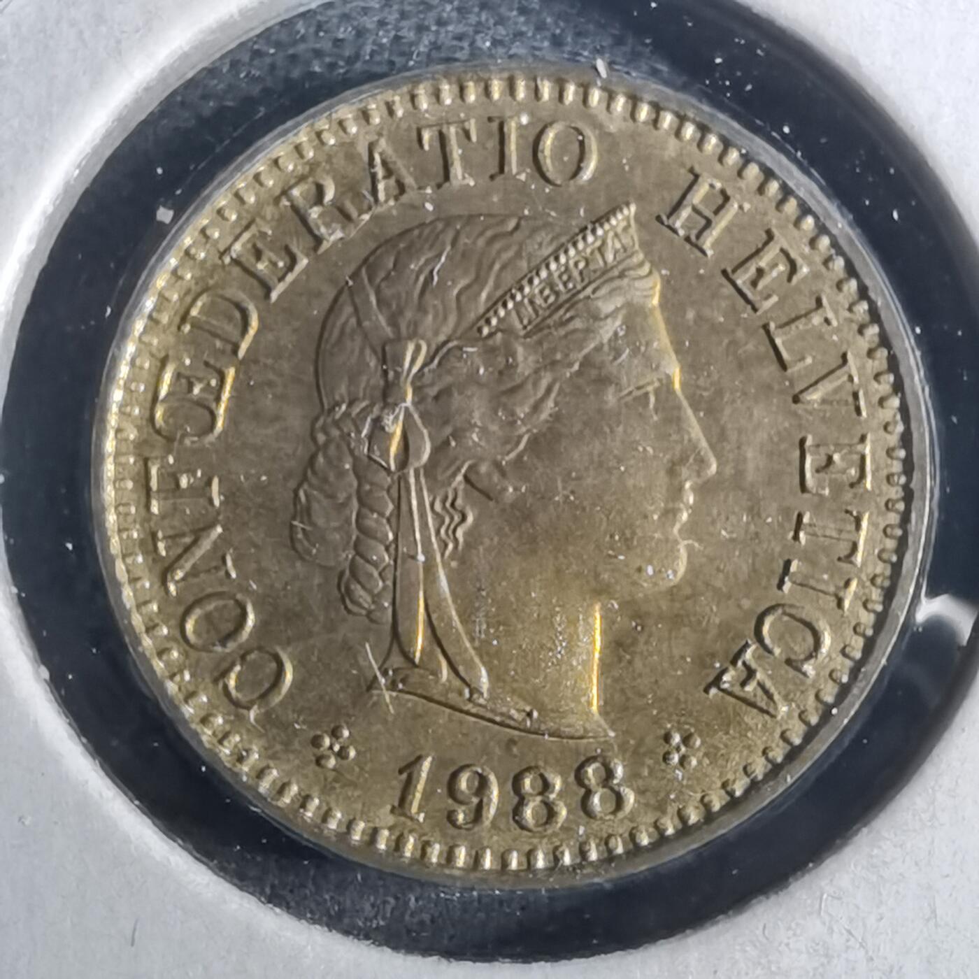 沼泽如烟--第952场 瑞士1988年五分