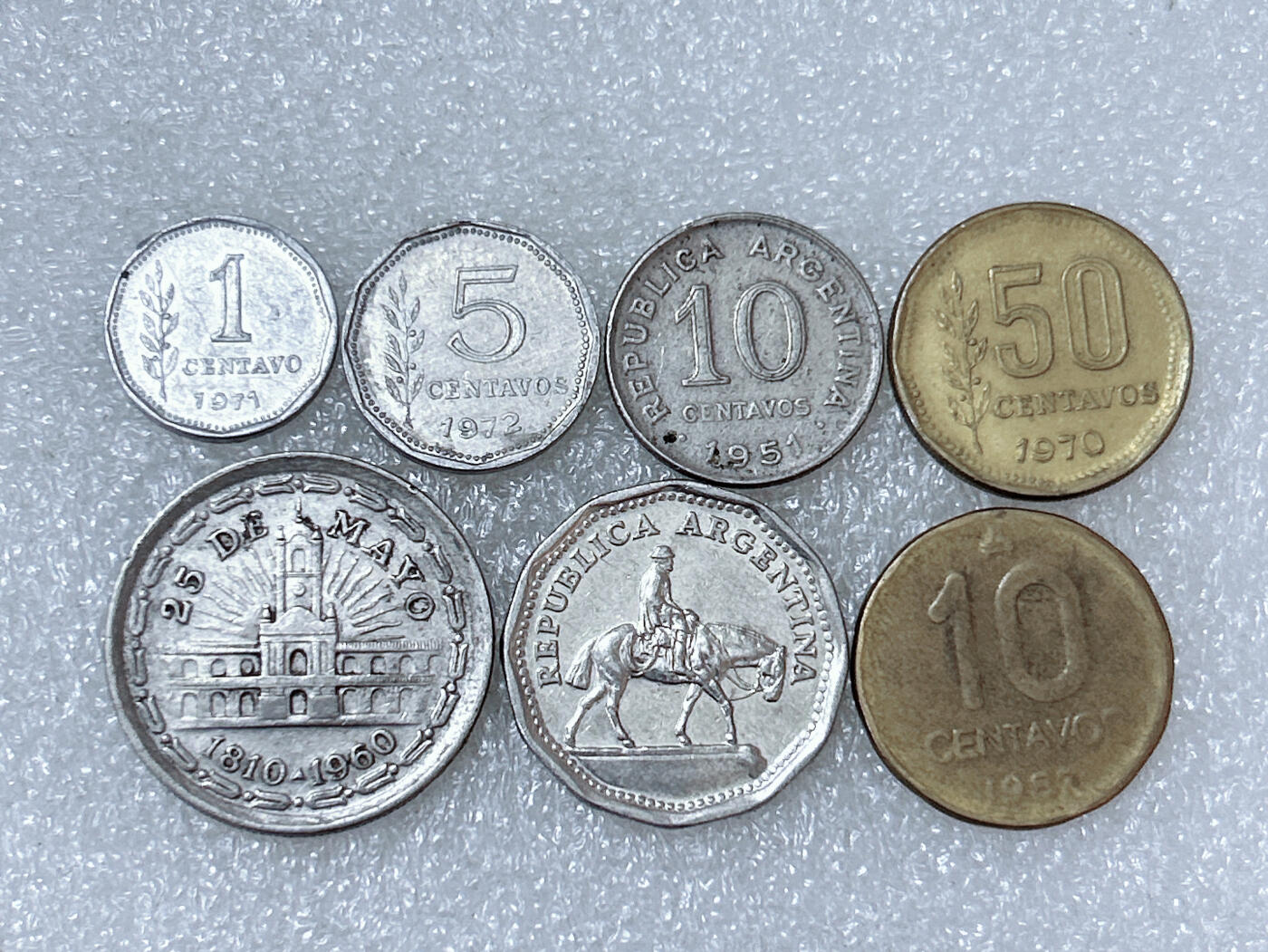 第一海外回流一元起拍收藏 散集专场  第286期 阿根廷硬币 7枚