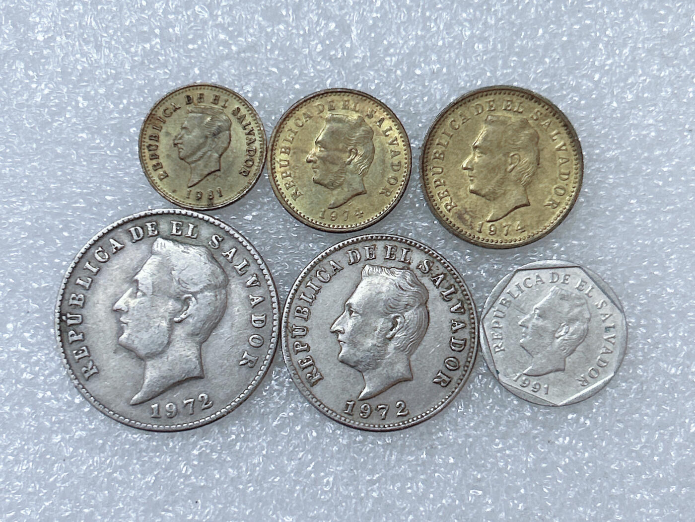 第一海外回流一元起拍收藏 散集专场  第286期 萨尔瓦多硬币  6枚