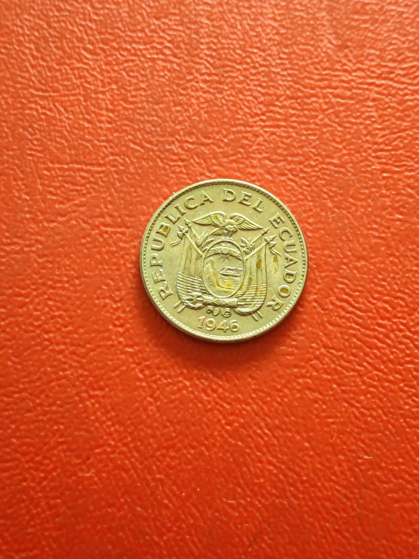 【云涧收藏】第八十五场，无预留最后收官场。 厄瓜多尔1946年5分