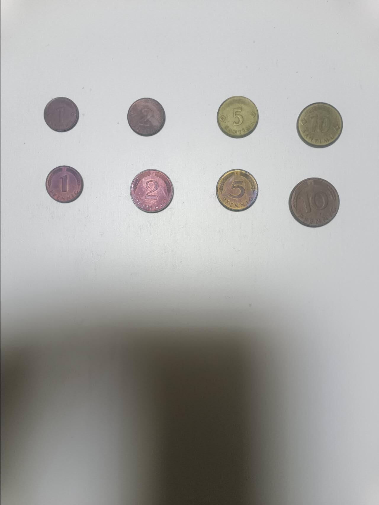 【20260106】非全新纸币和硬币第321场 欧洲国家8枚硬币不同版本