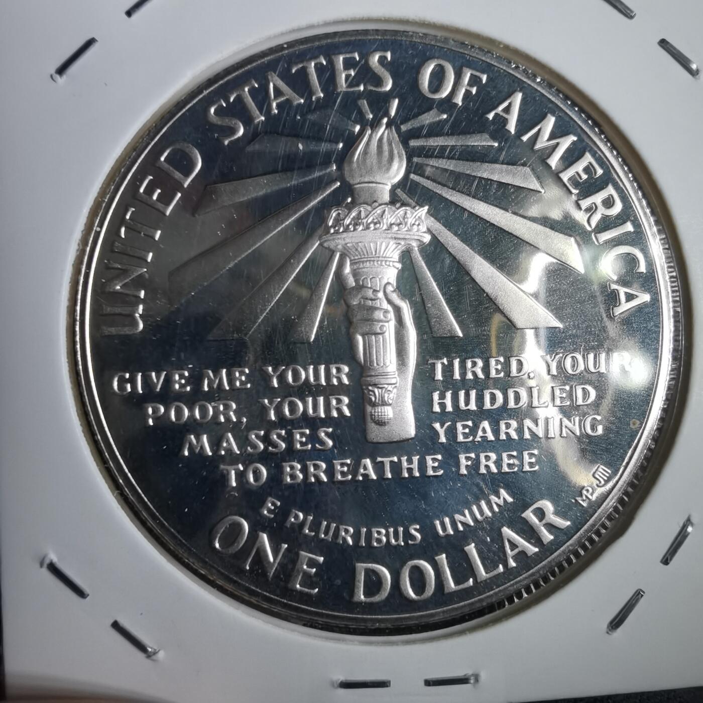 沼泽如烟--第953场 美国1986年1元精制币银币