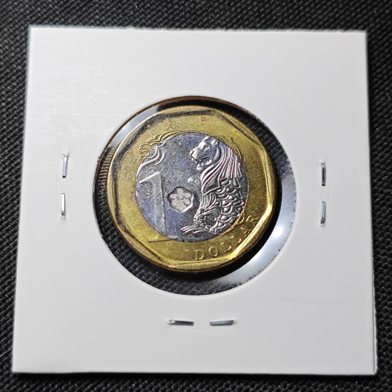 KK钱币收藏小铺  第385期  2月预留时间 周末发货  新加坡1元