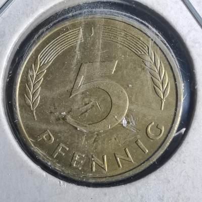 沼泽如烟--第952场 - 德国1989年份5芬尼