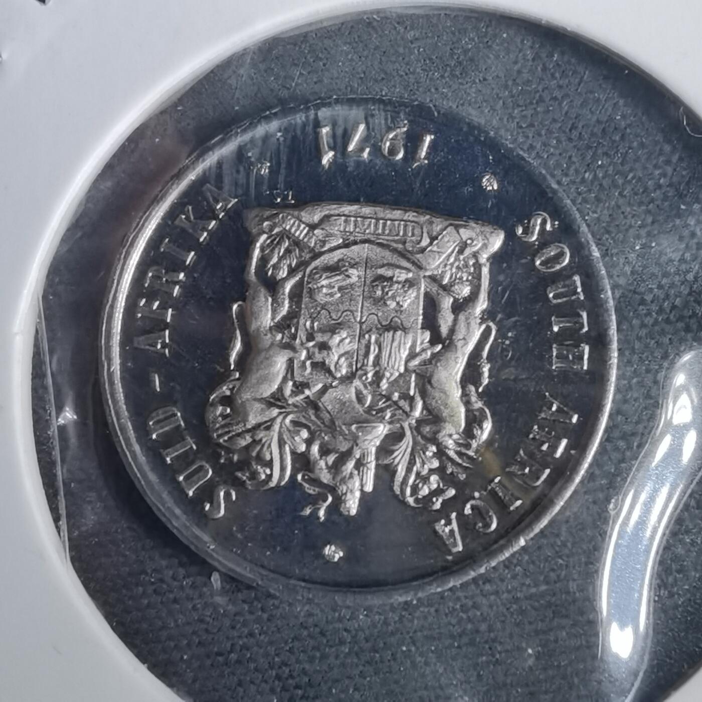 沼泽如烟--第953场 南非1971年10分精制币