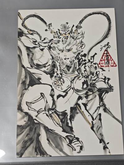 玩卡战线手绘+国潮卡大甩拍第47期（周四晚10点半截拍）请寄存过多的卡友准许发货哇！ - 【手绘大卡】启读-沈鑫绘孙悟空手绘大卡