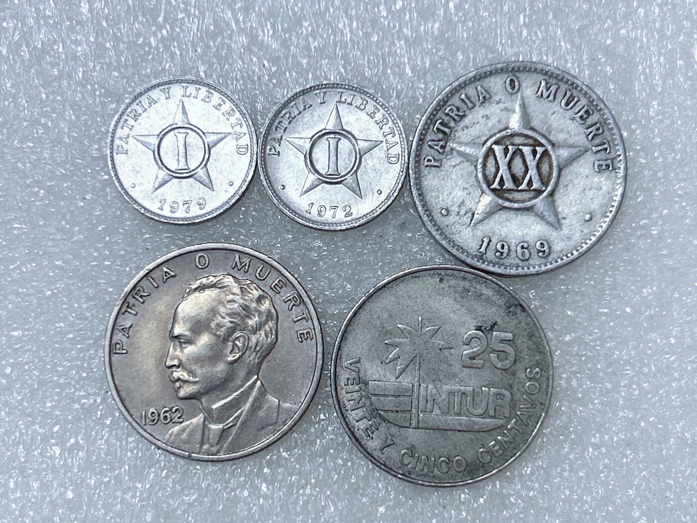 第一海外回流一元起拍收藏 散集专场  第286期 古巴硬币 5枚