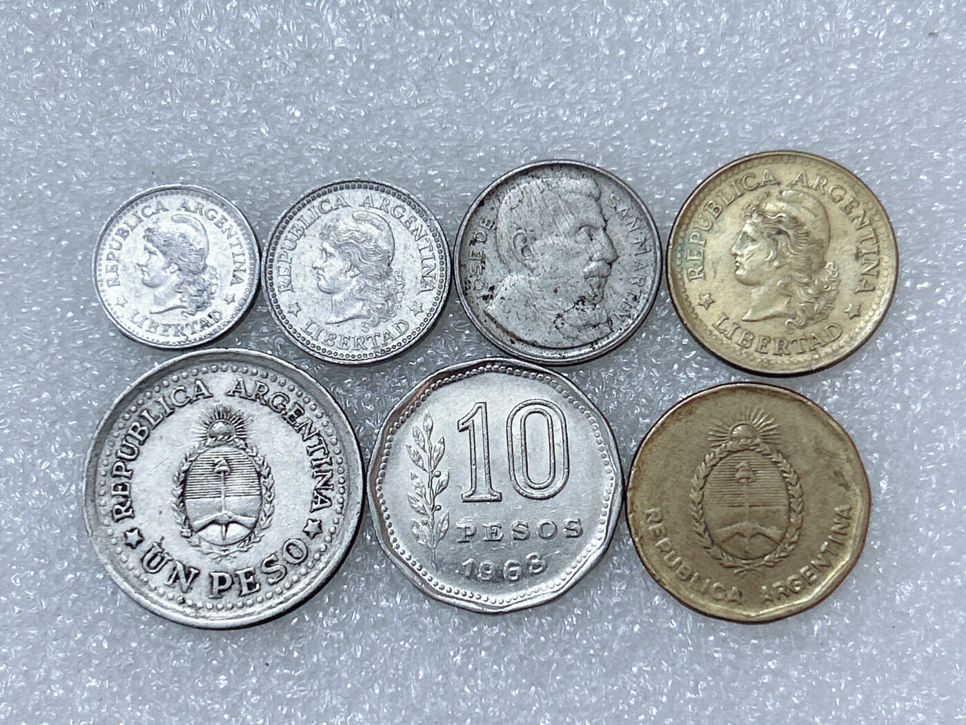 第一海外回流一元起拍收藏 散集专场  第286期 阿根廷硬币 7枚