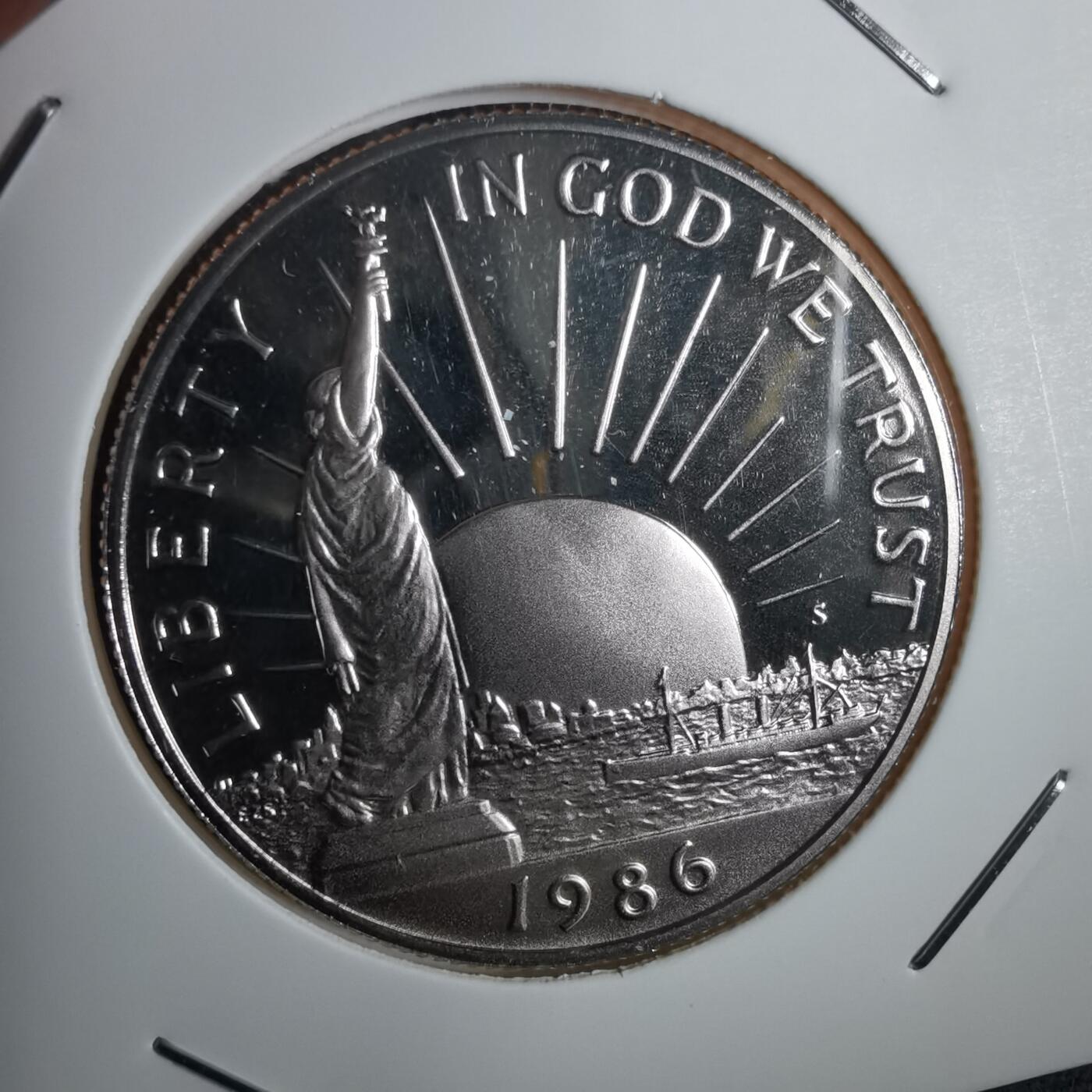 沼泽如烟--第953场 美国1986年50分精制币纪念币