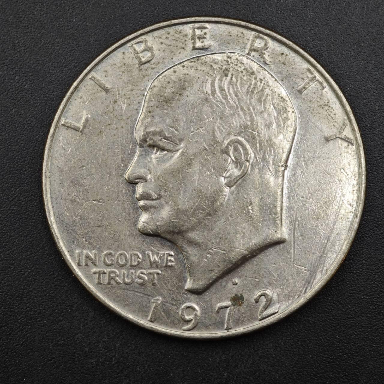 【淘币小摊】限时拍第八百四十拍  散币银币场  满百包邮可预留两周  周一统一发货  美国1972年月球鹰美元