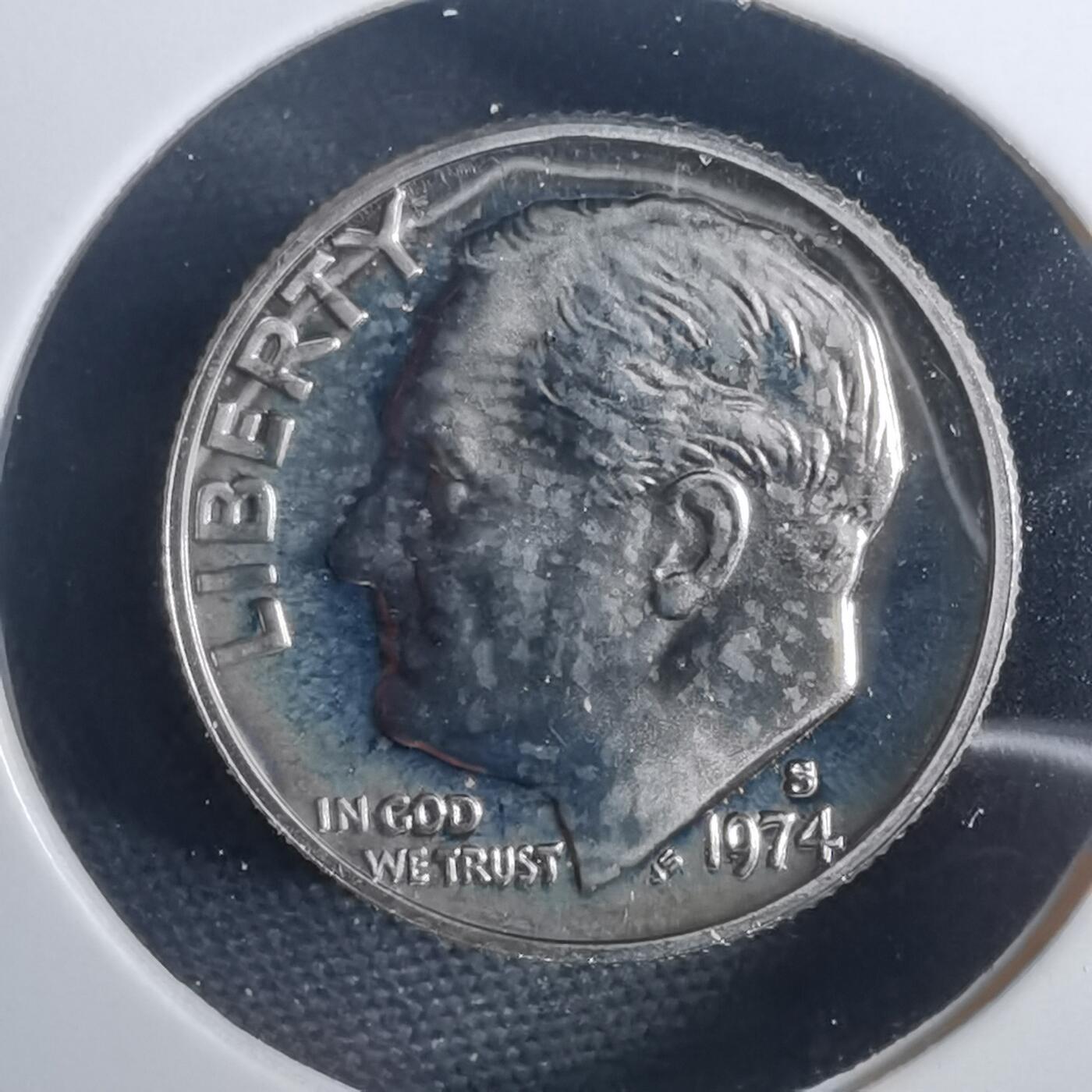 沼泽如烟--第953场 美国1974年10分精制币