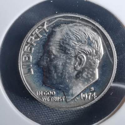 沼泽如烟--第953场 - 美国1974年10分精制币