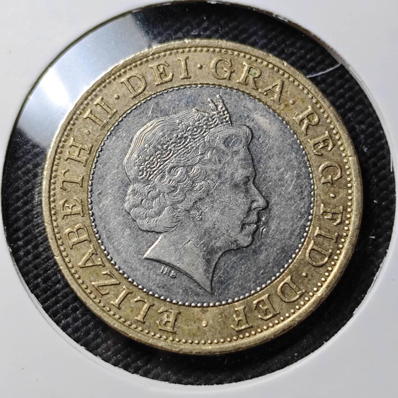 KK钱币收藏小铺  第385期  2月预留时间 周末发货  英国2镑 纪念币