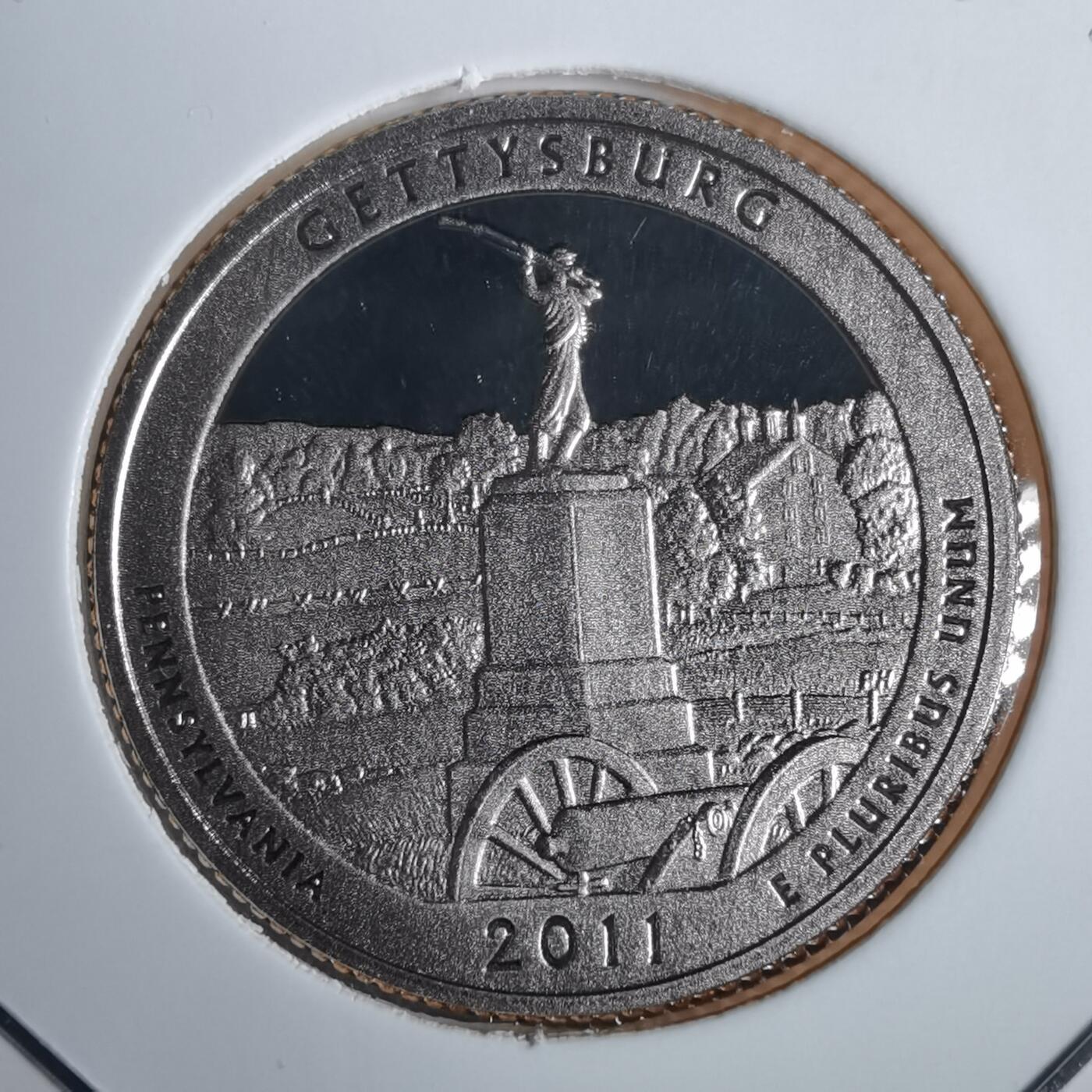 沼泽如烟--第953场 美国2011年25分纪念币精制币