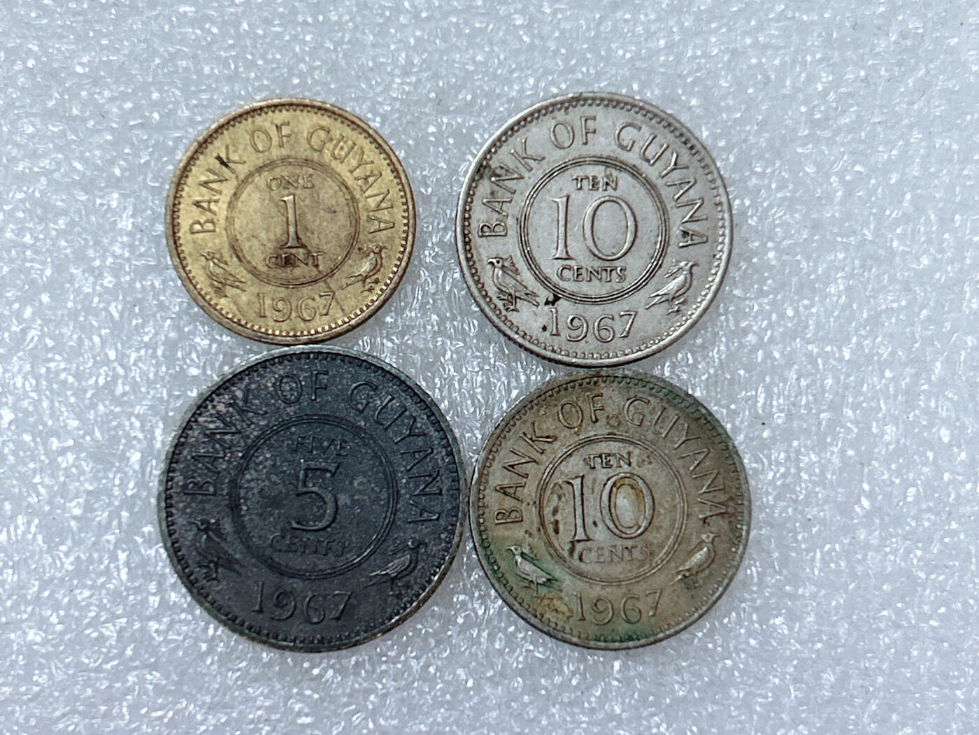 第一海外回流一元起拍收藏 散集专场  第286期 圭亚那硬币 4枚