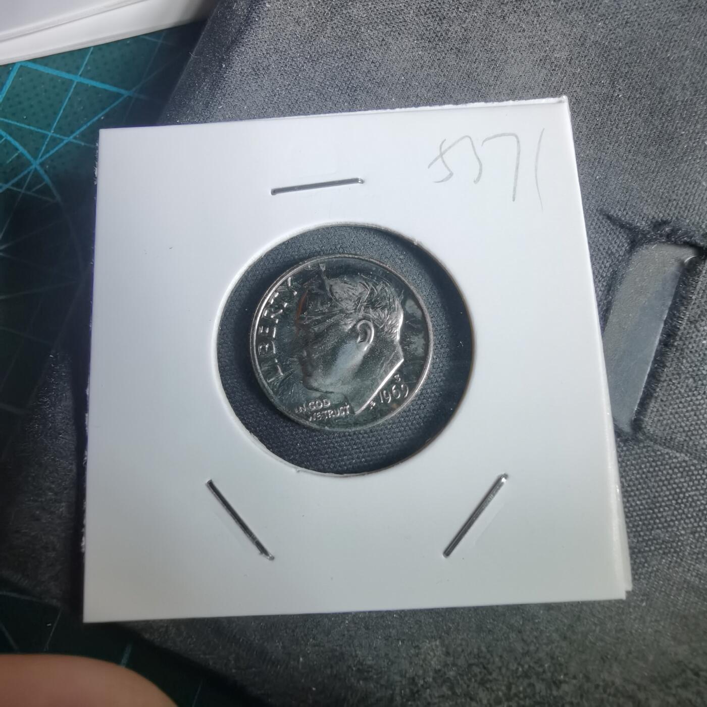 沼泽如烟--第953场 美国1969年10分精制币