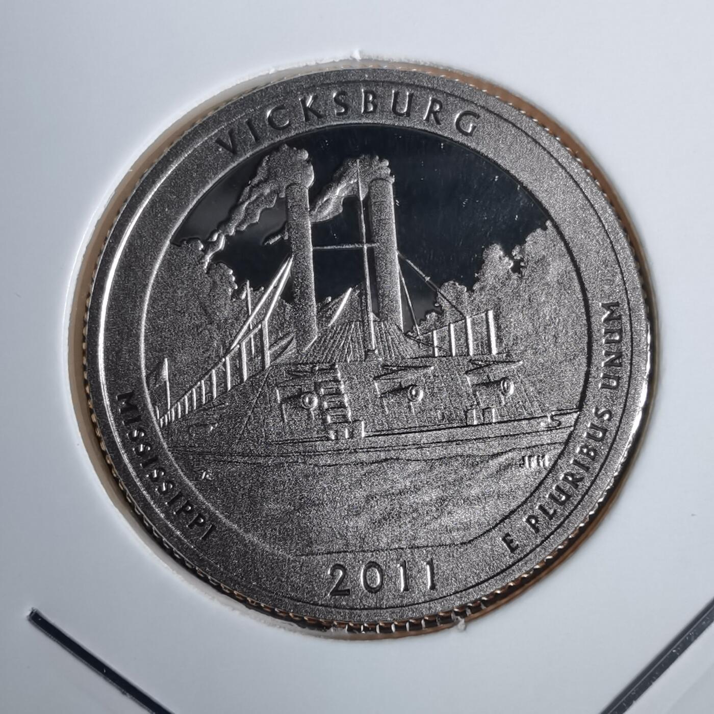 沼泽如烟--第953场 美国2011年25分纪念币精制币