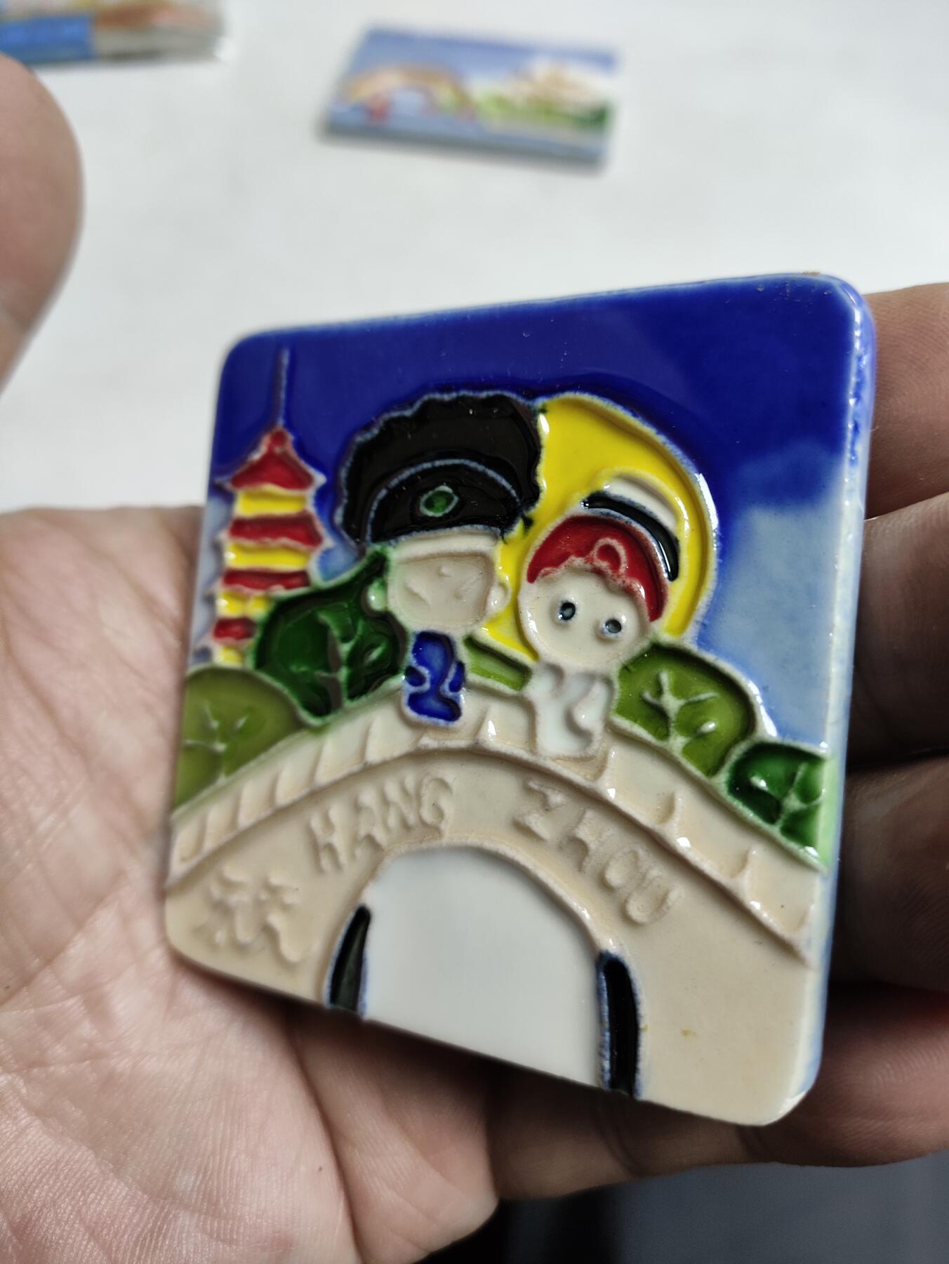 风光无限-精美冰箱贴 杭州-断桥会（陶瓷）