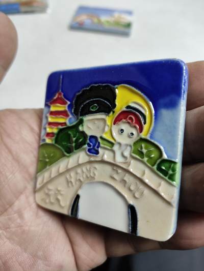 风光无限-精美冰箱贴 杭州-断桥会（陶瓷）