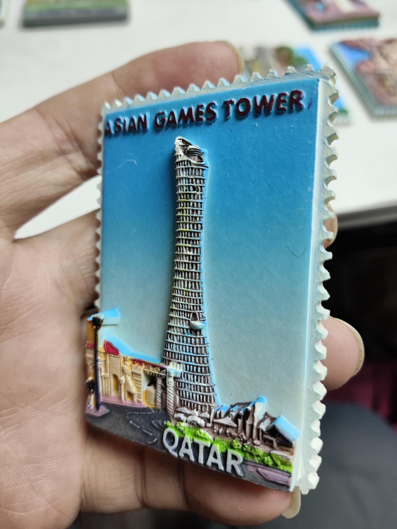 风光无限-精美冰箱贴 卡塔尔-亚运会塔