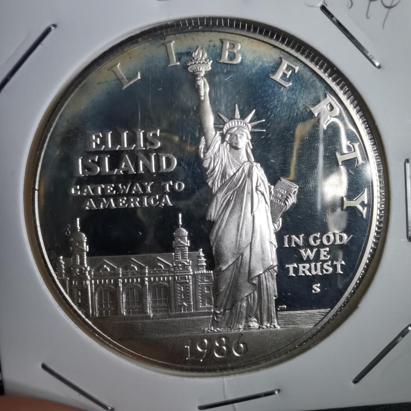 沼泽如烟--第953场 美国1986年1元精制币银币