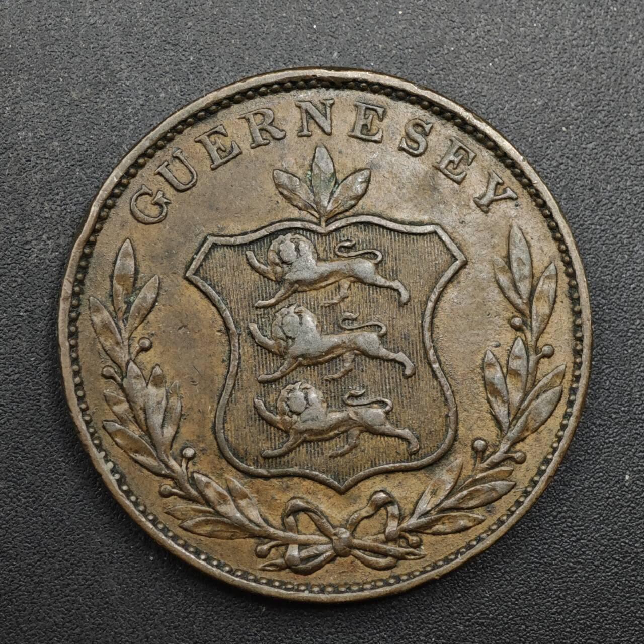 【淘币小摊】限时拍第八百四十拍  散币银币场  满百包邮可预留两周  周一统一发货  根西岛1834年8道布大铜币