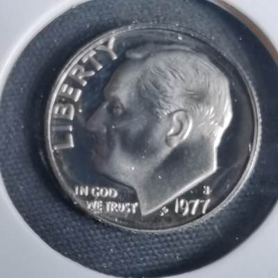 沼泽如烟--第953场 - 美国1977年10分精制币