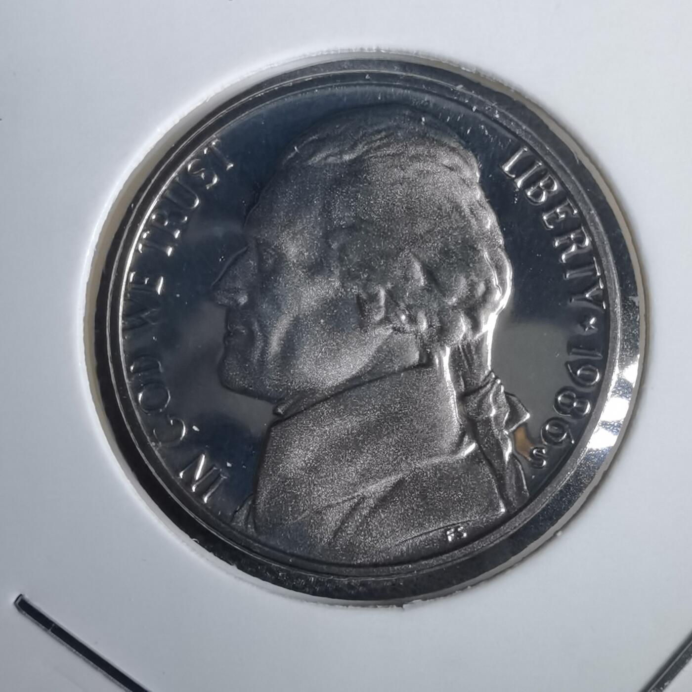 沼泽如烟--第953场 美国1986年5分精制币