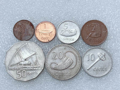 第一海外回流一元起拍收藏 散集专场  第286期 - 斐济硬币 7枚