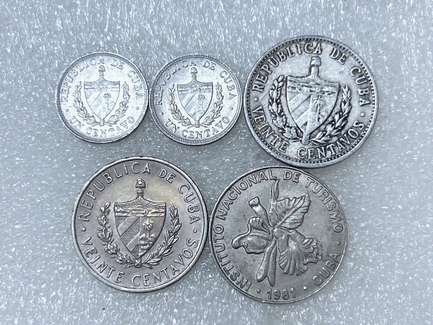 第一海外回流一元起拍收藏 散集专场  第286期 古巴硬币 5枚