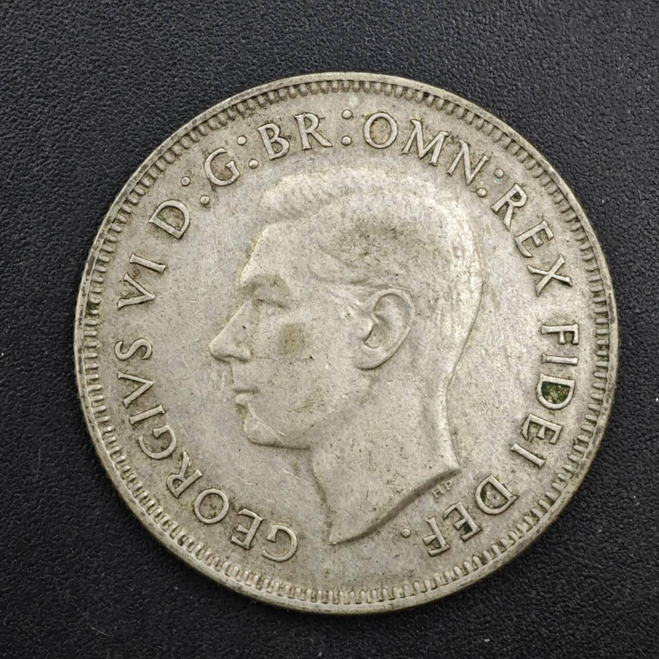 【淘币小摊】限时拍第八百四十拍  散币银币场  满百包邮可预留两周  周一统一发货  澳大利亚1951年乔治六世弗洛林银币参考银价98