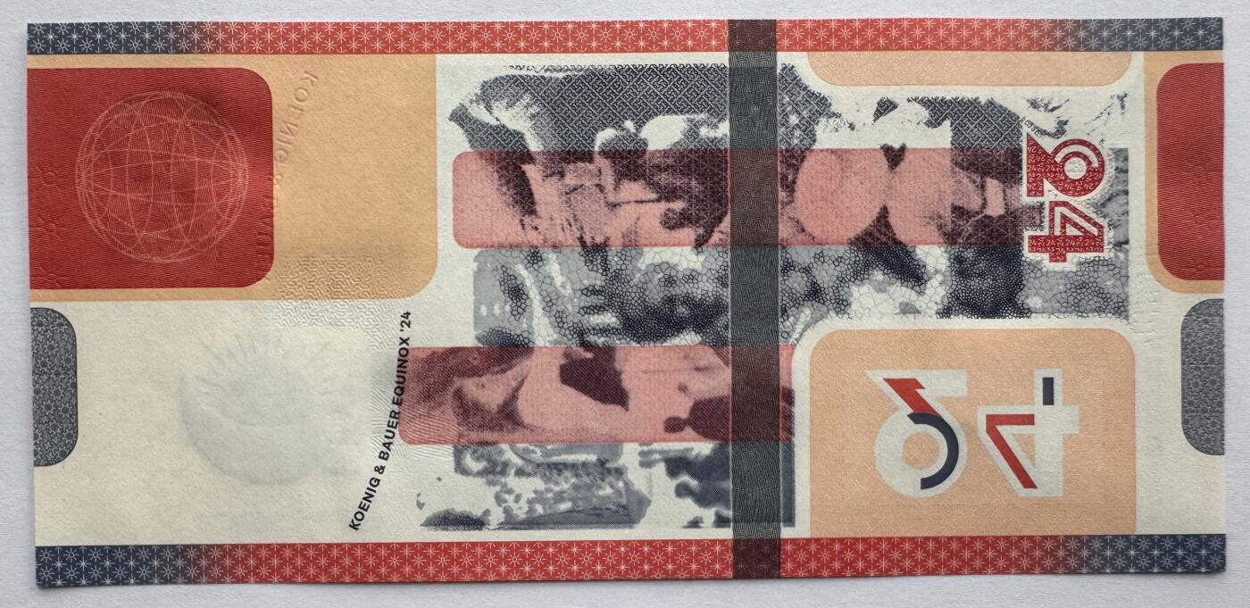 2026第1场（总第228期）：精品测试钞、外钞、塑料钞、连体钞综合场 版三/纸质 德国高宝Koenig&Bauer 2024年“一体化生态系统”纸质版测试钞UNC