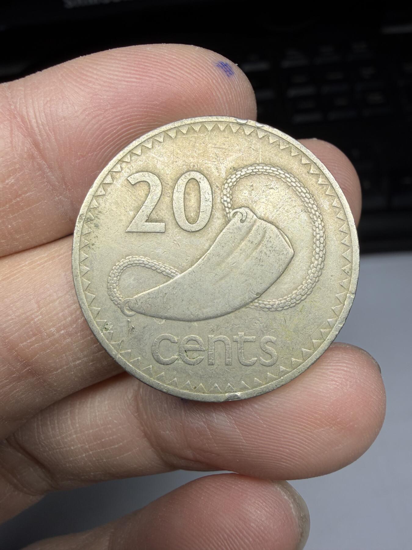 2026年集古藏今外币拍卖第一期-第2场—（总第299拍），可以寄存60天，满160元包邮。 1977年斐济20分