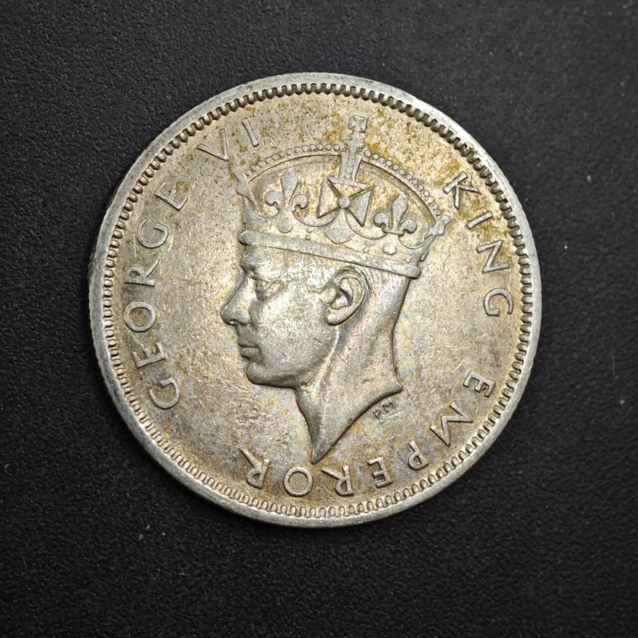 【淘币小摊】限时拍第八百四十拍  散币银币场  满百包邮可预留两周  周一统一发货  斐济1938年乔治六世一先令银币参考银价48