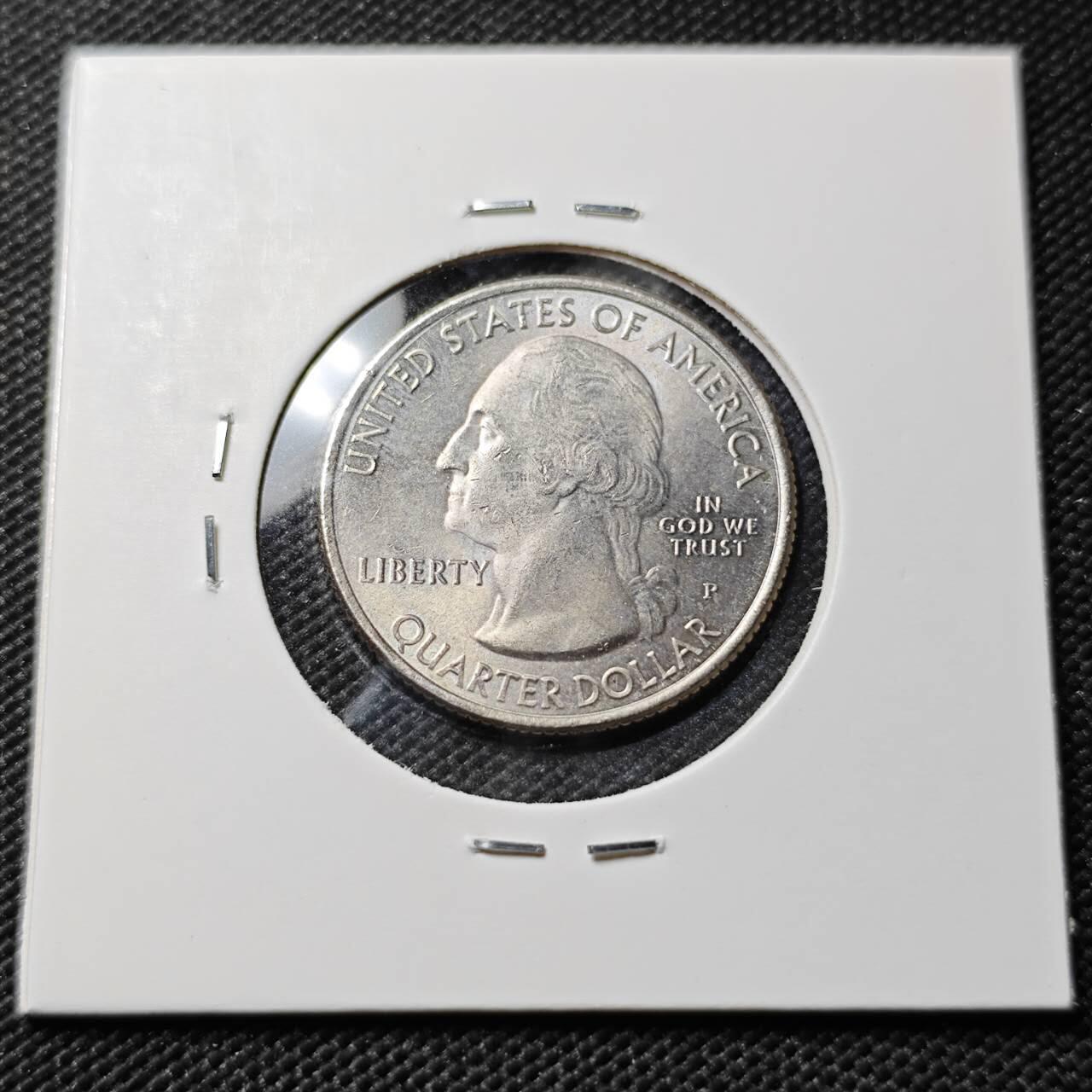 KK钱币收藏小铺  第385期  2月预留时间 周末发货  美国25分纪念币 好品